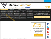 Tablet Screenshot of maniaelectronic.com.ar